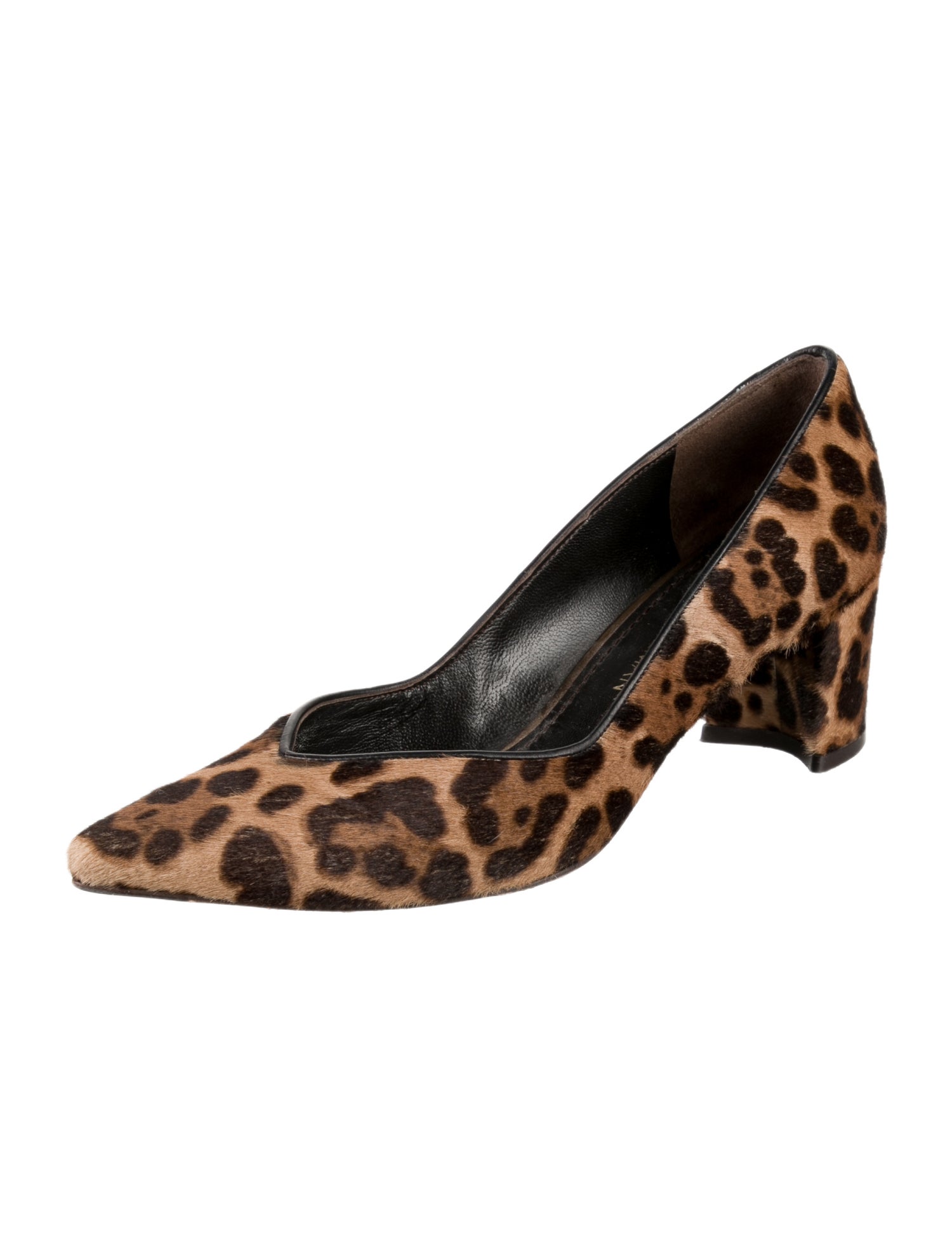 Stuart Weitzman Ponyhair Animal Print Pumps